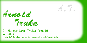 arnold truka business card